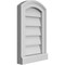 Ekena Millwork Arch Top Surface Mount PVC Gable Vent: Functional, w/ 2"W x 2"P Brickmould Sill Frame, 12"W x 18"H GVPAR12X1803SF - alternate 3